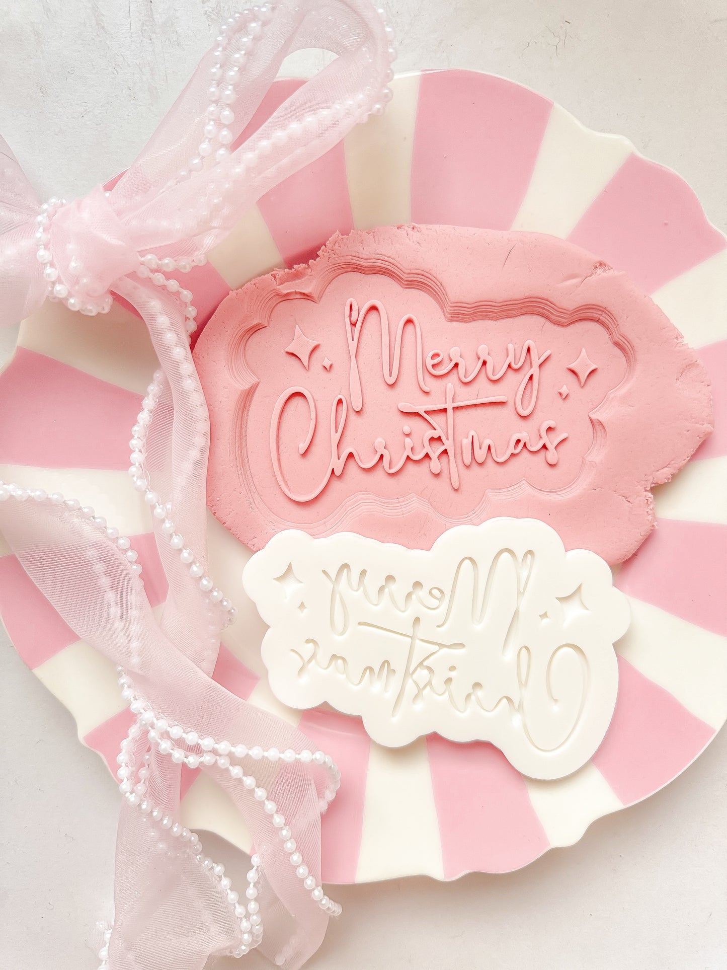 Merry Christmas sparkle font 1 - Debosser and Cutter