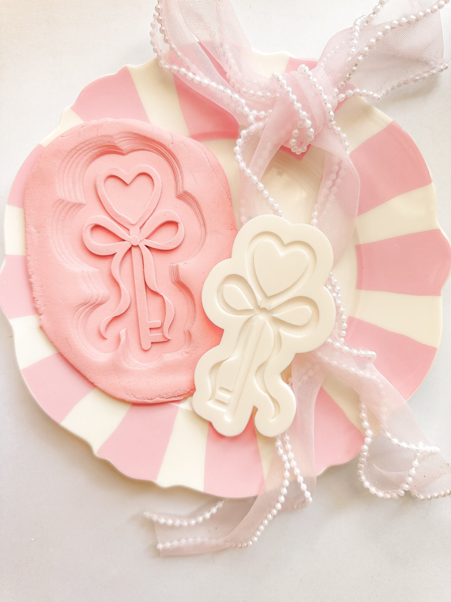 Heart key with bow - Debosser and Cutter