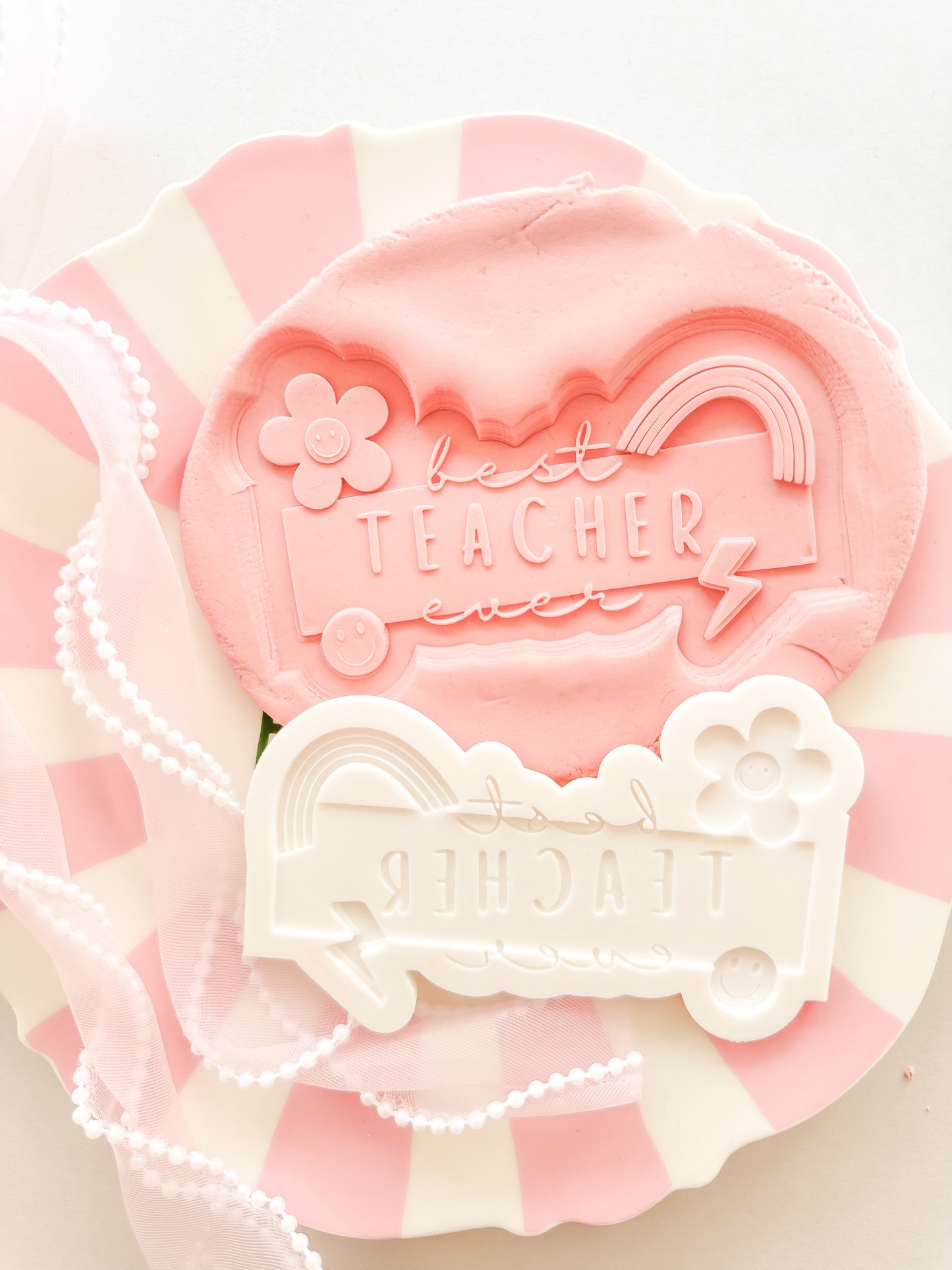 Best teacher ever plaque - Debosser and Cutter