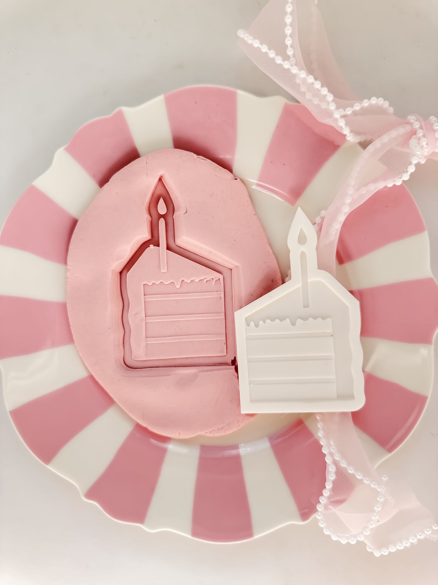 Birthday Cake Slice - Debosser and Cutter