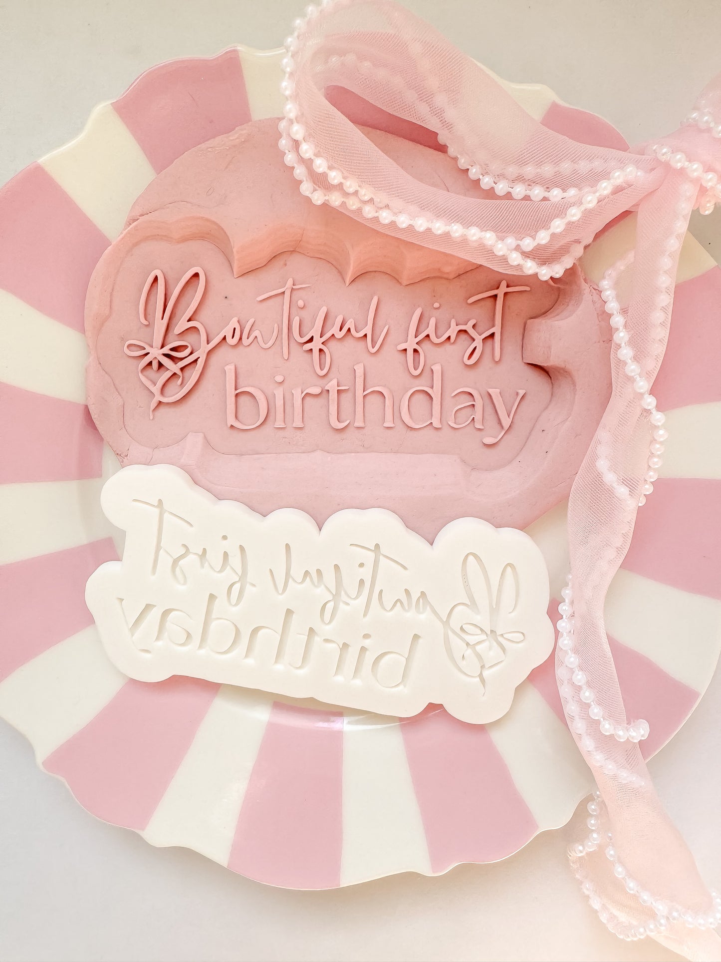 Bowtiful first birthday- Debosser and Cutter