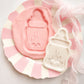 D Castle baby bottle - Debosser and Cutter