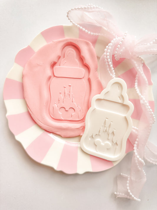 D Castle baby bottle - Debosser and Cutter