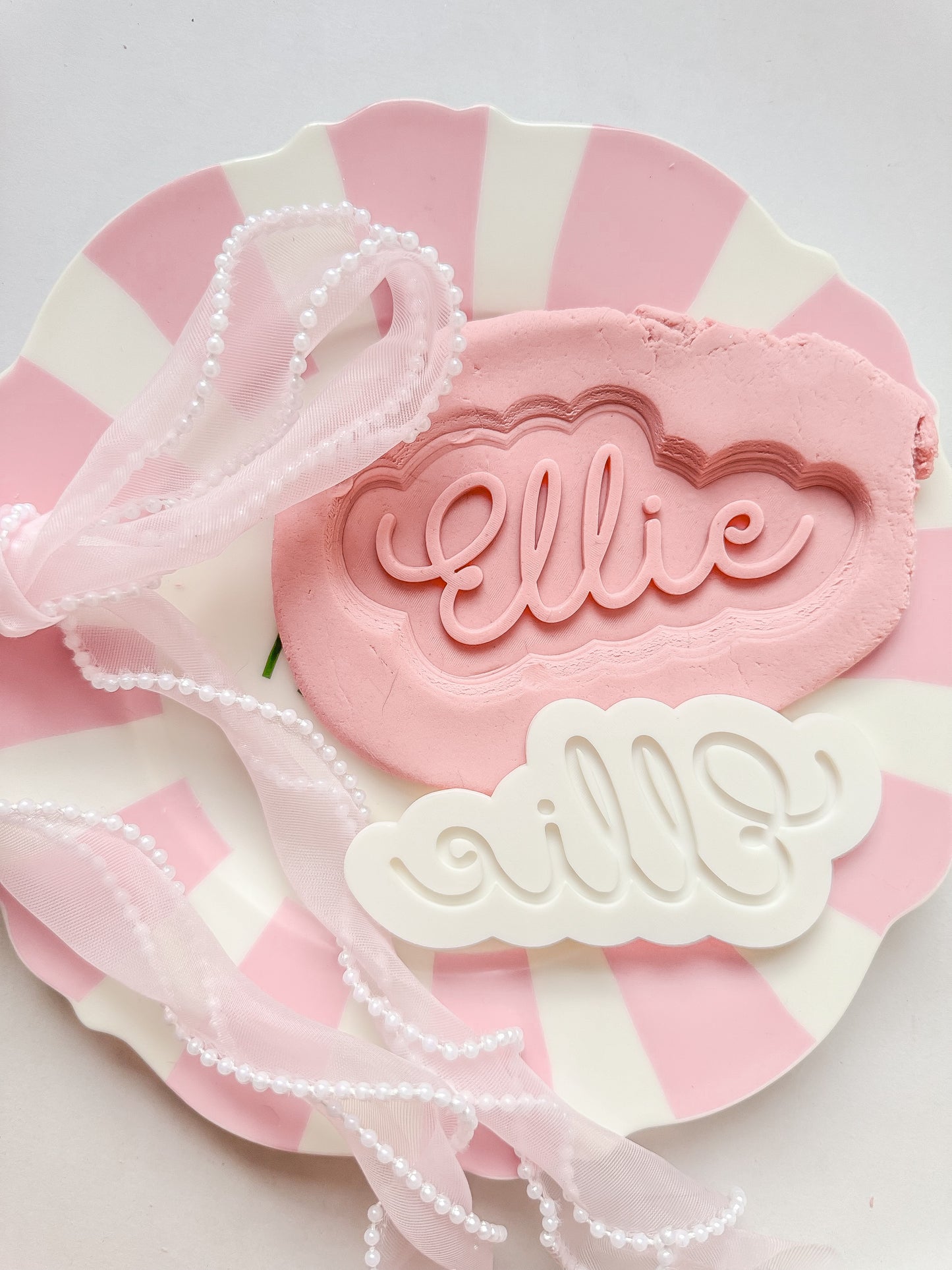 Curly Font Custom Name Set - Debosser and Cutter