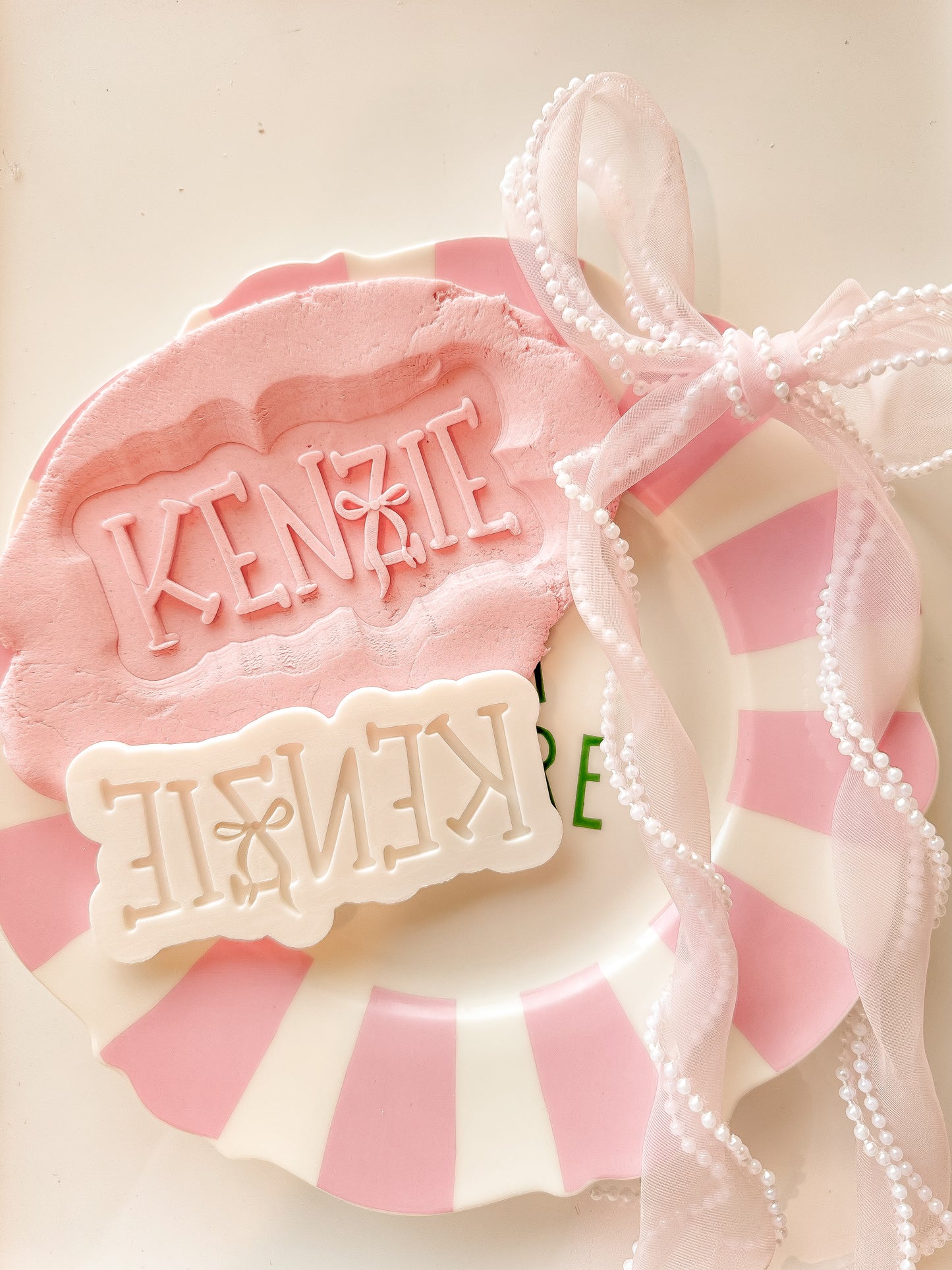 Custom Bow Font Name Set  - Debosser and Cutter
