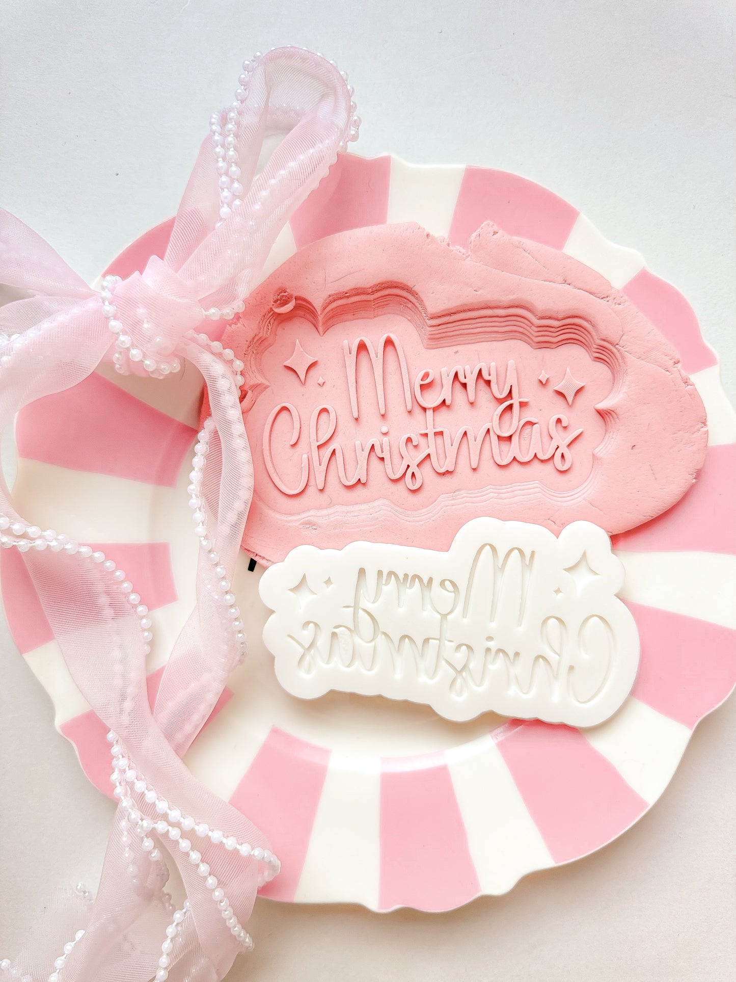 Merry Christmas sparkle font 2 - Debosser and Cutter