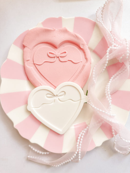 Heart with bow - Debosser and Cutter