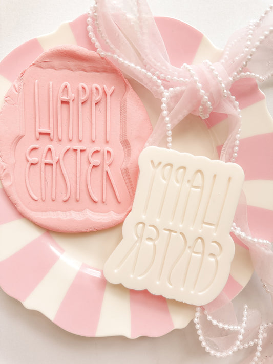 Happy Easter font 2 - Debosser and Cutter