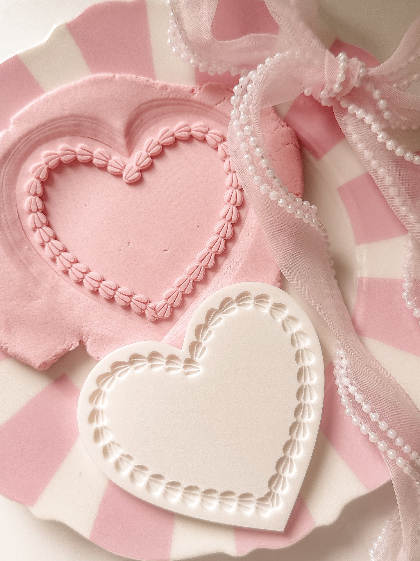 Blank Heart Cake - Debosser and Cutter