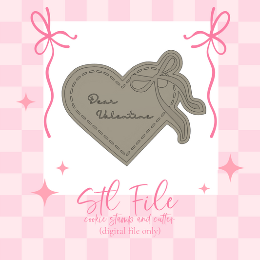 Dear Valentine Heart - Debosser and Cutter