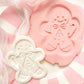 Gingerbread with candy cane - Debosser and Cutter