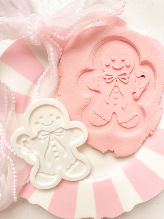 Gingerbread with candy cane - Debosser and Cutter