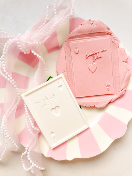 Lucky in love Heart card- Debosser and Cutter