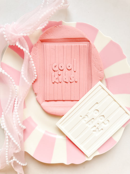 Cool Kids plaque - Debosser and Cutter