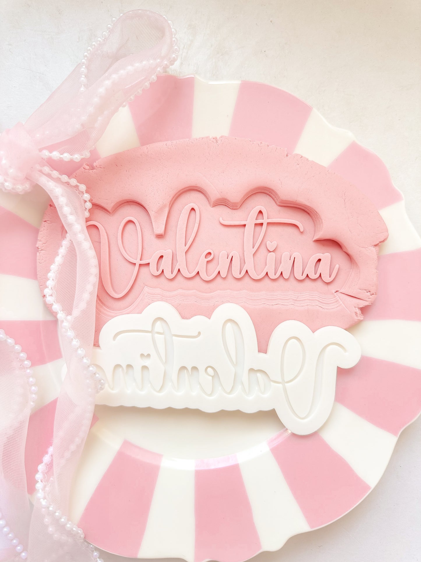 Heart Font Custom Name Set - Debosser and Cutter