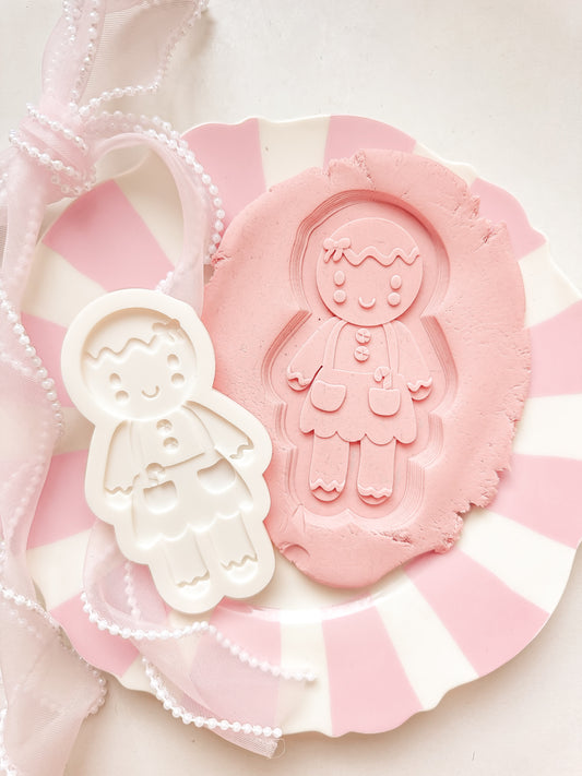 Cuddle and Kind Tiny Sugarplum Gingerbread - Debosser and Cutter