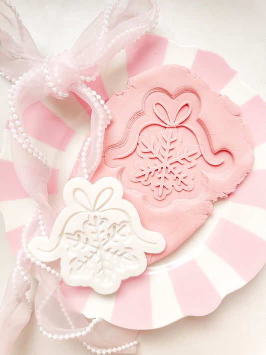 Snowflake Gingerbread Cookie - Debosser and Cutter