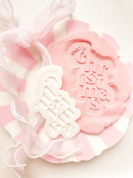 Merry Christmas Design - Debosser and Cutter