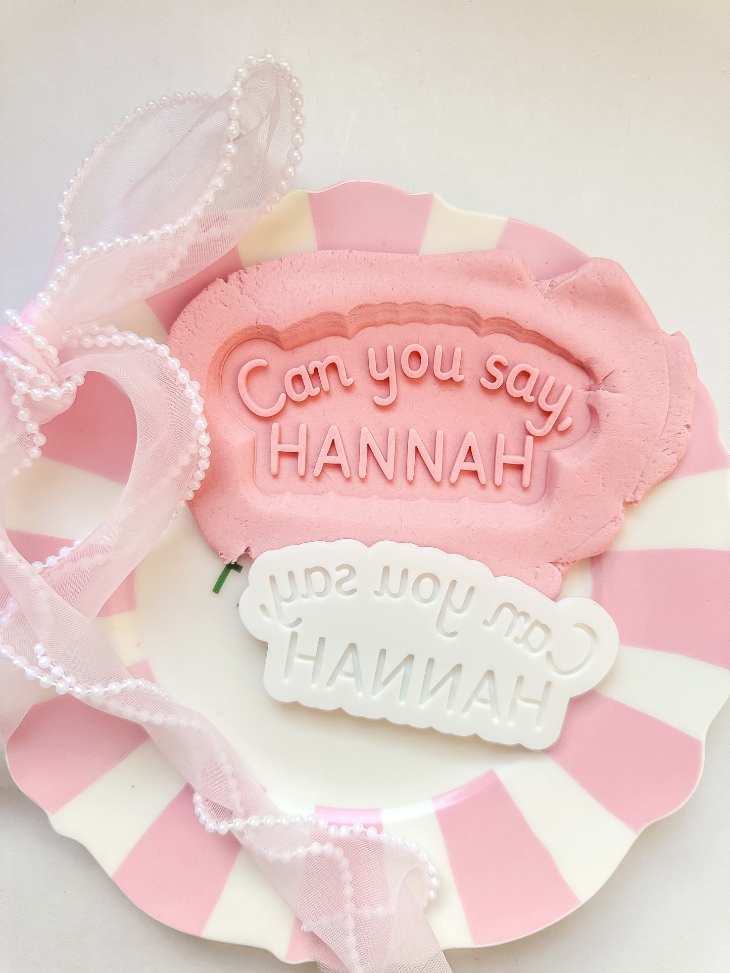 Miss Rachel can you say; custom name stamp  - Debosser and Cutter