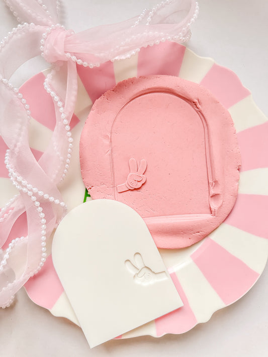 Mouse peace sign arch blank - Debosser and Cutter